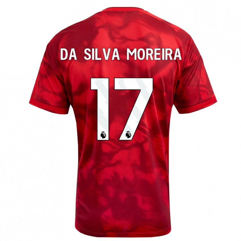 Danxen Mulher Camisola Eric Da Silva Moreira #17 Crimson Branco Principal 2026/27 Camisa