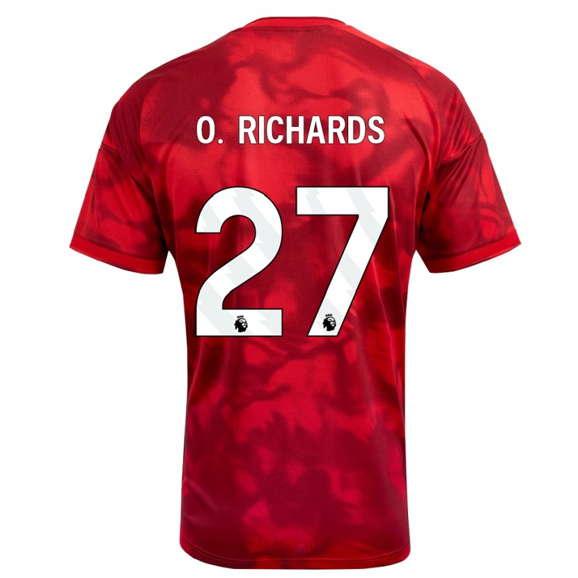 Danxen Mulher Camisola Omar Richards #27 Crimson Branco Principal 2026/27 Camisa