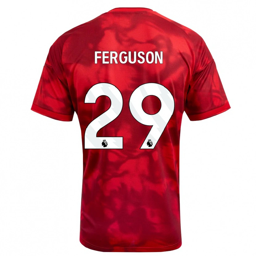 Danxen Mulher Camisola Georgie Ferguson #29 Crimson Branco Principal 2026/27 Camisa