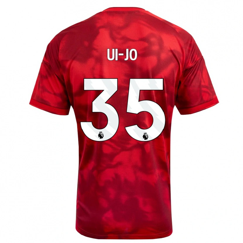 Danxen Mulher Camisola Ui-Jo Hwang #35 Crimson Branco Principal 2026/27 Camisa