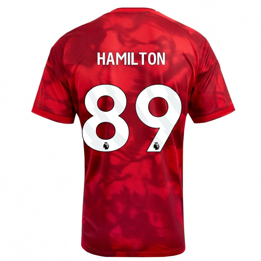 Danxen Mulher Camisola Scott Hamilton #89 Crimson Branco Principal 2026/27 Camisa