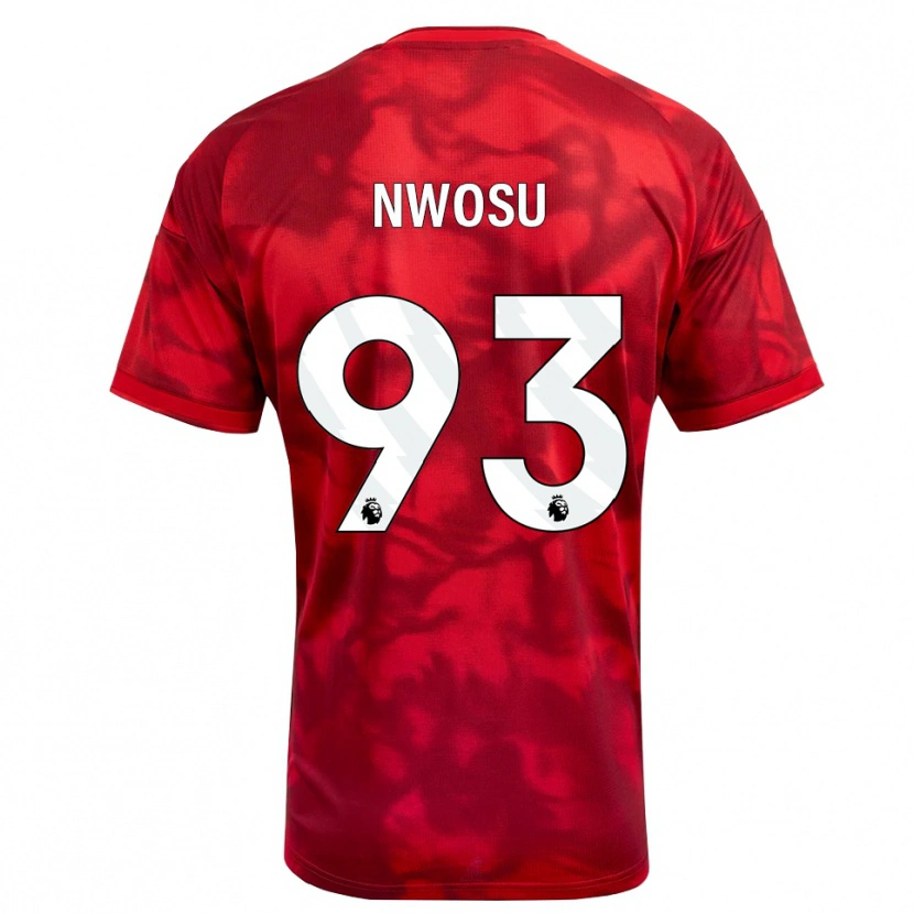 Danxen Mulher Camisola Chinaza Nwosu #93 Crimson Branco Principal 2026/27 Camisa