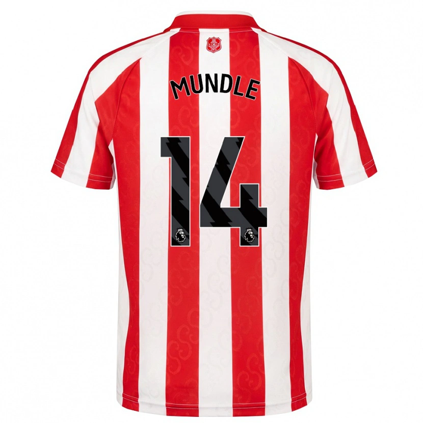Danxen Mulher Camisola Romaine Mundle #14 Vermelho Branco Preto Principal 2026/27 Camisa