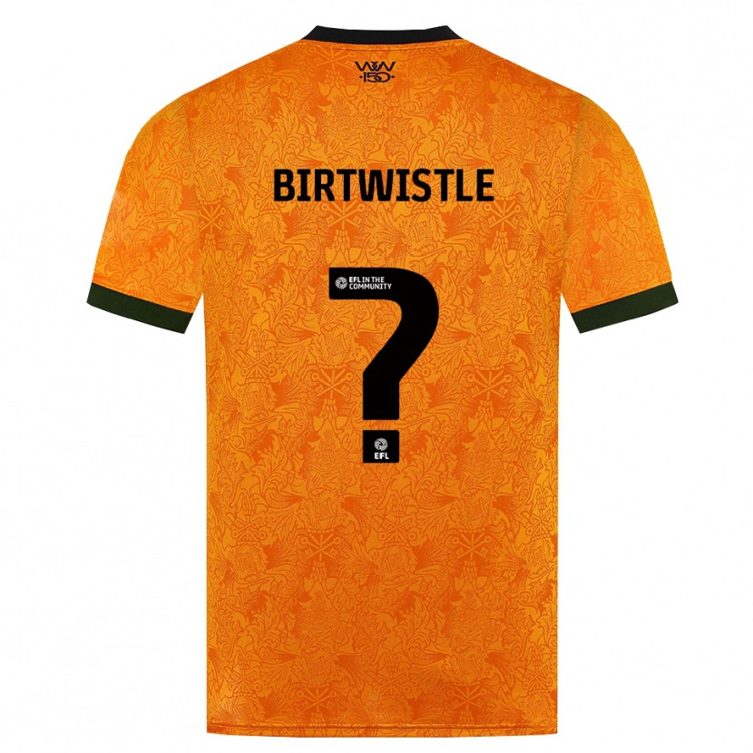 Danxen Mulher Camisola Harry Birtwistle #0 Laranja Preto Principal 2026/27 Camisa