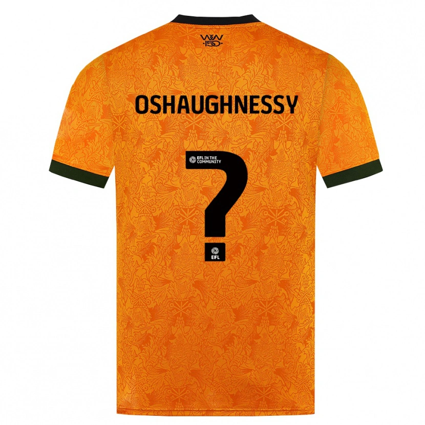 Danxen Mulher Camisola Joe Oshaughnessy #0 Laranja Preto Principal 2026/27 Camisa