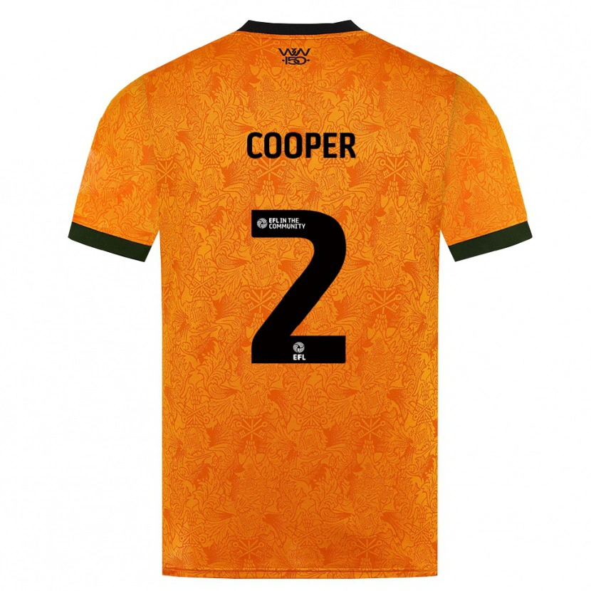 Danxen Mulher Camisola Laura Cooper #2 Laranja Preto Principal 2026/27 Camisa