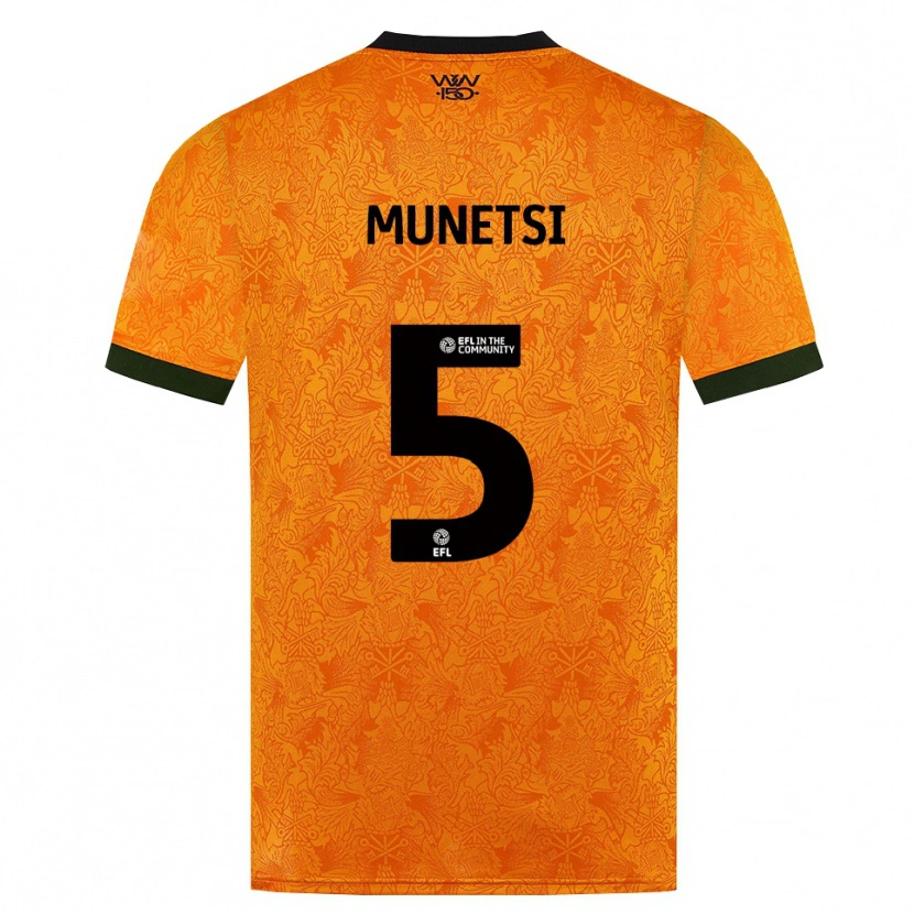 Danxen Mulher Camisola Marshall Munetsi #5 Laranja Preto Principal 2026/27 Camisa