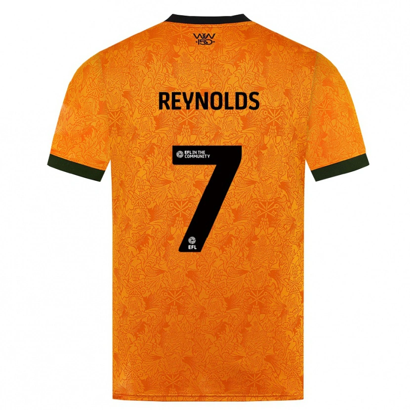 Danxen Mulher Camisola Fabian Reynolds #7 Laranja Preto Principal 2026/27 Camisa