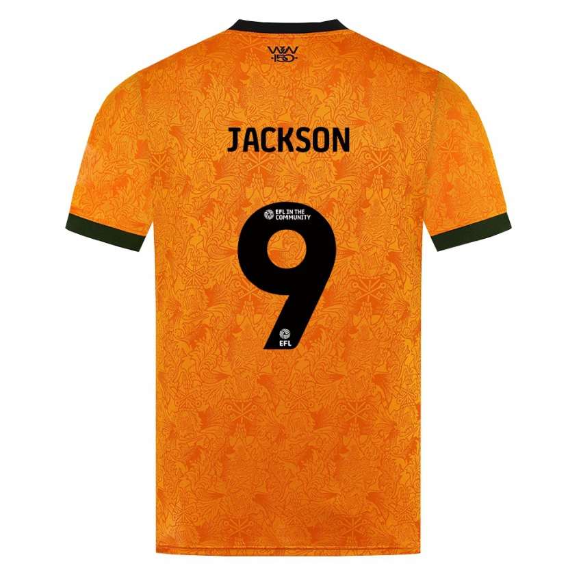 Danxen Mulher Camisola Ricky Jackson #9 Laranja Preto Principal 2026/27 Camisa