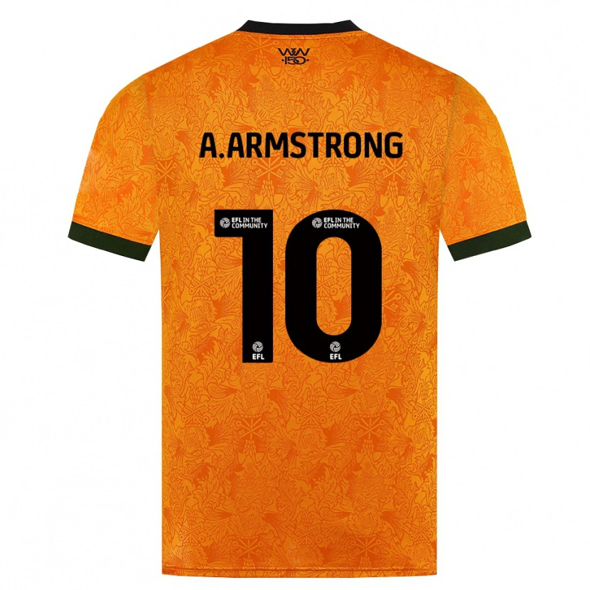 Danxen Mulher Camisola Adam Armstrong #10 Laranja Preto Principal 2026/27 Camisa