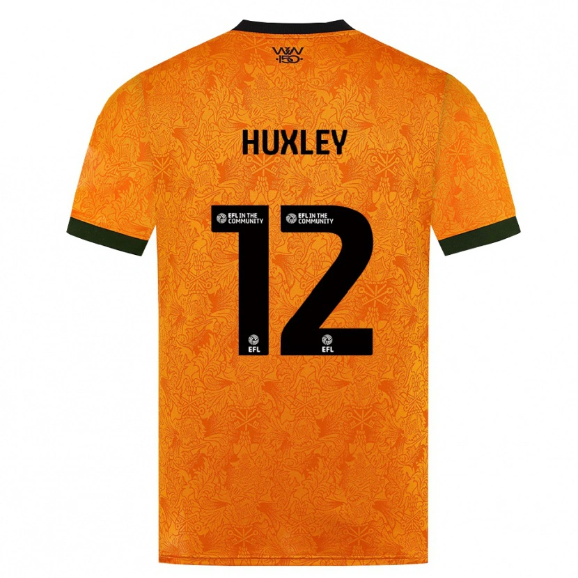 Danxen Mulher Camisola Leon Huxley #12 Laranja Preto Principal 2026/27 Camisa