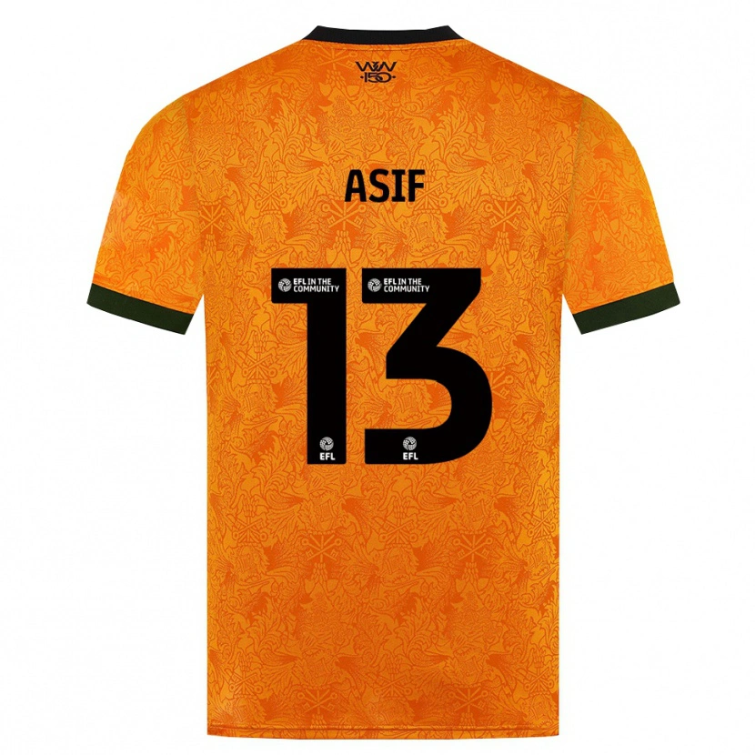 Danxen Mulher Camisola Dawood Asif #13 Laranja Preto Principal 2026/27 Camisa