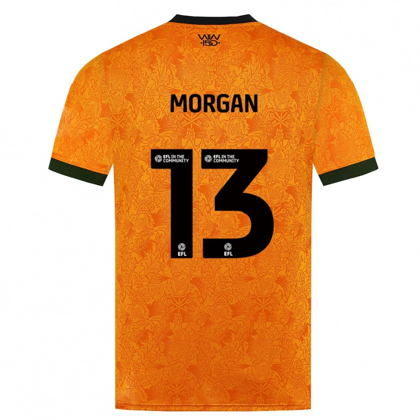 Danxen Mulher Camisola Bobby Morgan #13 Laranja Preto Principal 2026/27 Camisa