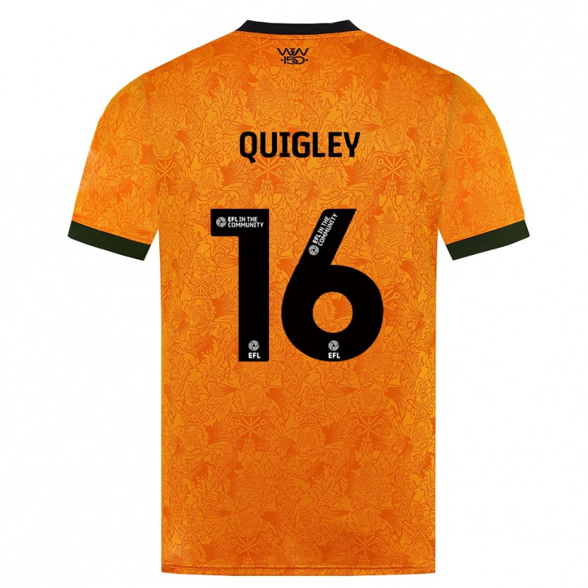 Danxen Mulher Camisola Racheal Quigley #16 Laranja Preto Principal 2026/27 Camisa