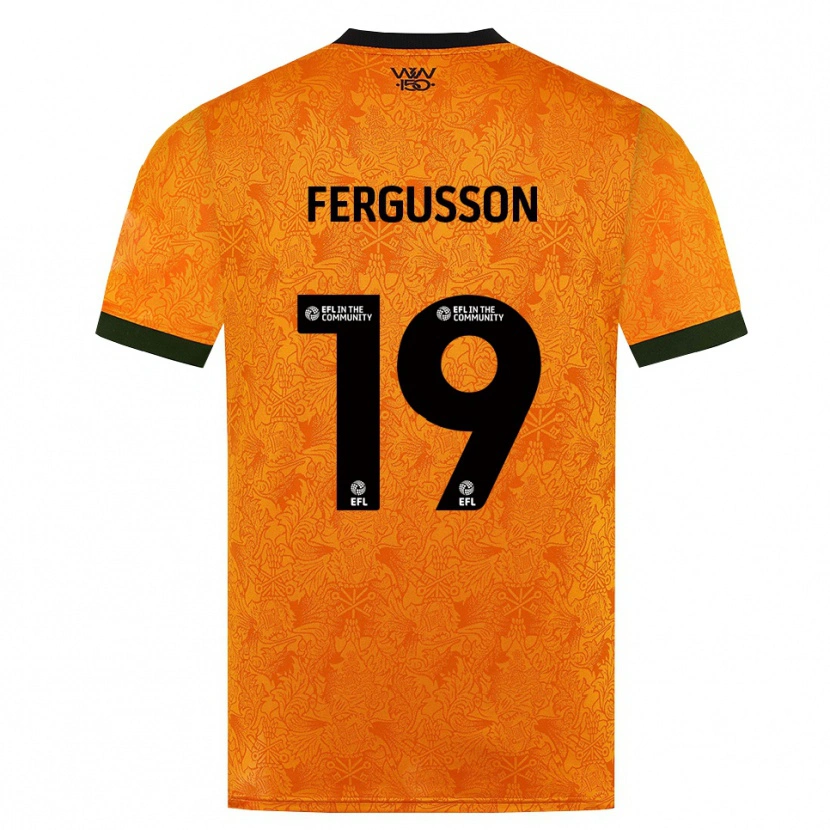 Danxen Mulher Camisola Liv Fergusson #19 Laranja Preto Principal 2026/27 Camisa