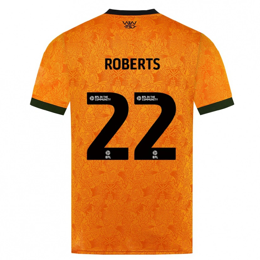 Danxen Mulher Camisola Beth Roberts #22 Laranja Preto Principal 2026/27 Camisa