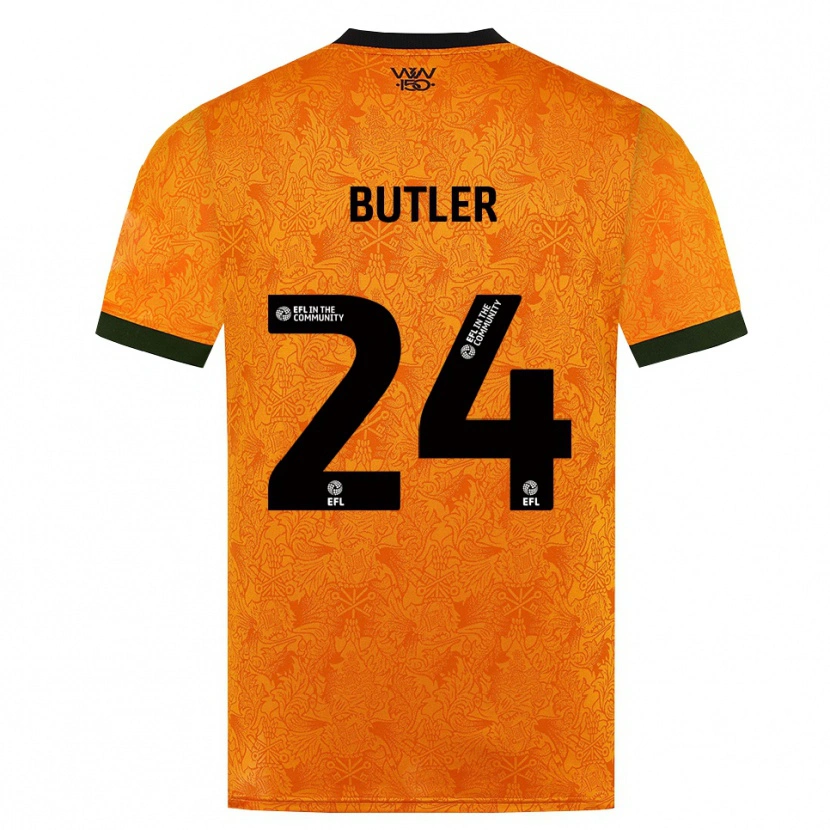 Danxen Mulher Camisola Elli Butler #24 Laranja Preto Principal 2026/27 Camisa