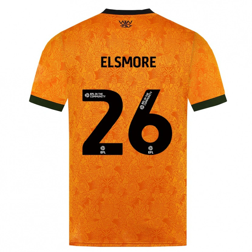 Danxen Mulher Camisola Ria Elsmore #26 Laranja Preto Principal 2026/27 Camisa