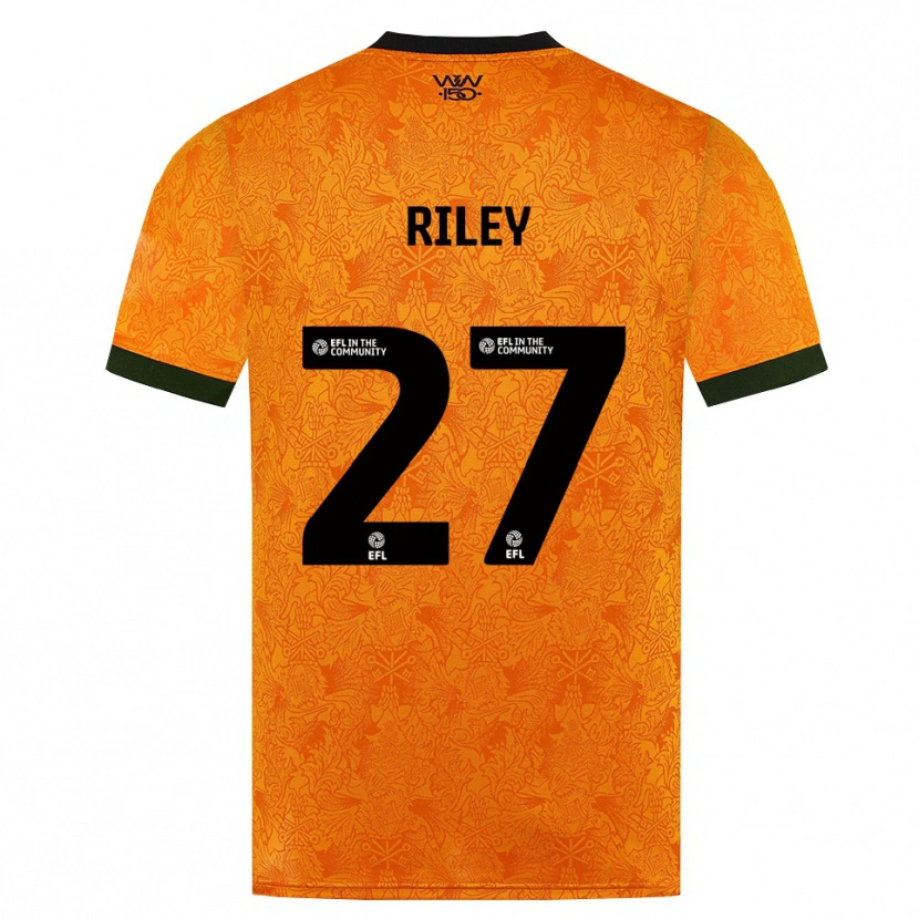 Danxen Mulher Camisola Lauren Riley #27 Laranja Preto Principal 2026/27 Camisa