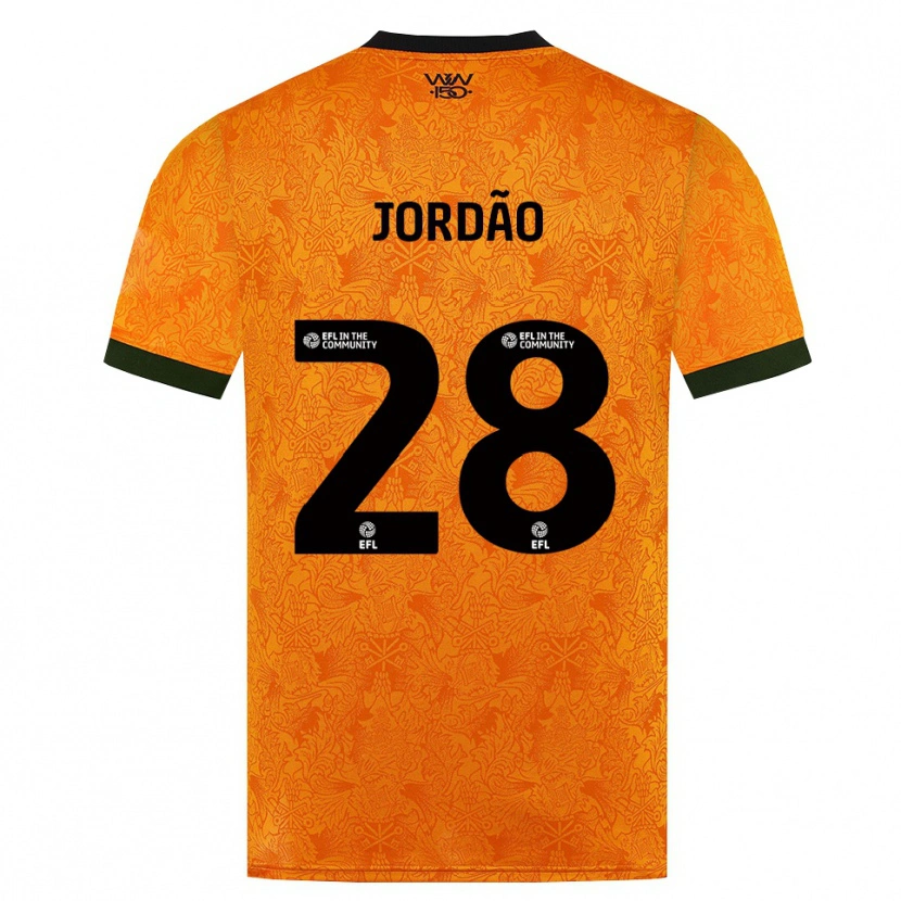 Danxen Mulher Camisola Bruno Jordão #28 Laranja Preto Principal 2026/27 Camisa