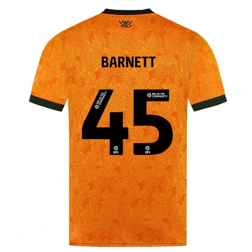 Danxen Mulher Camisola Ty Barnett #45 Laranja Preto Principal 2026/27 Camisa