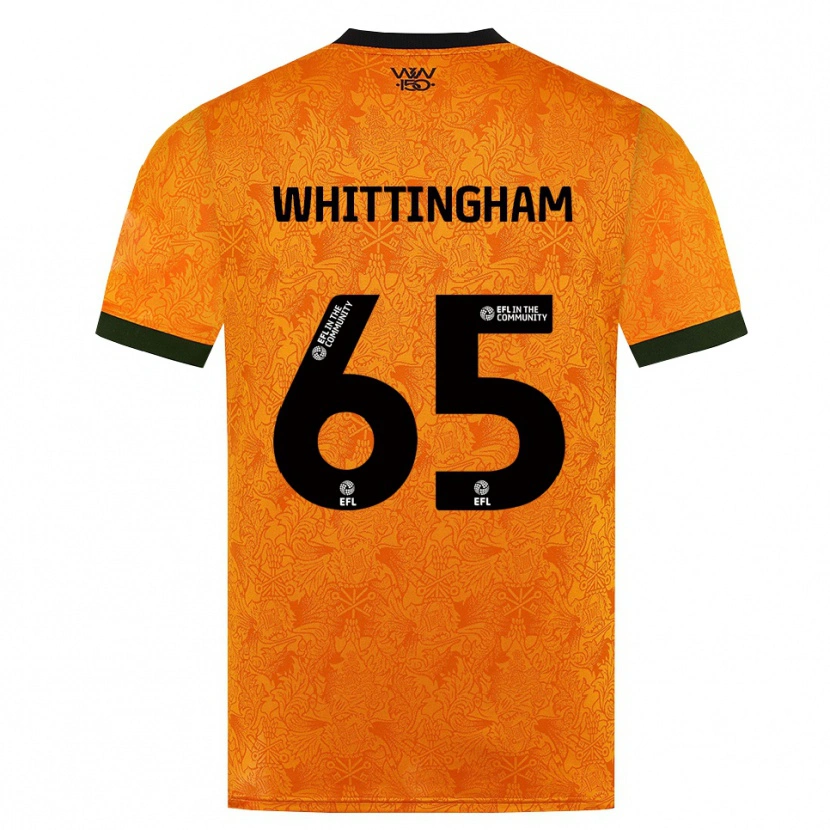 Danxen Mulher Camisola Matthew Whittingham #65 Laranja Preto Principal 2026/27 Camisa
