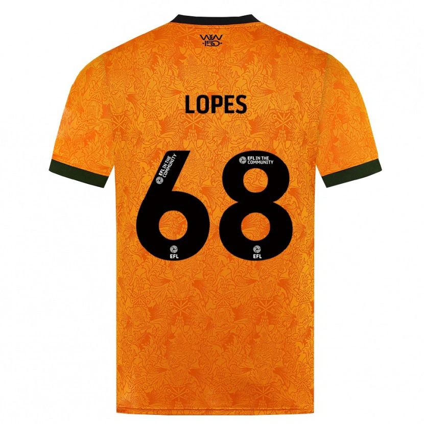 Danxen Mulher Camisola Leo Lopes #68 Laranja Preto Principal 2026/27 Camisa