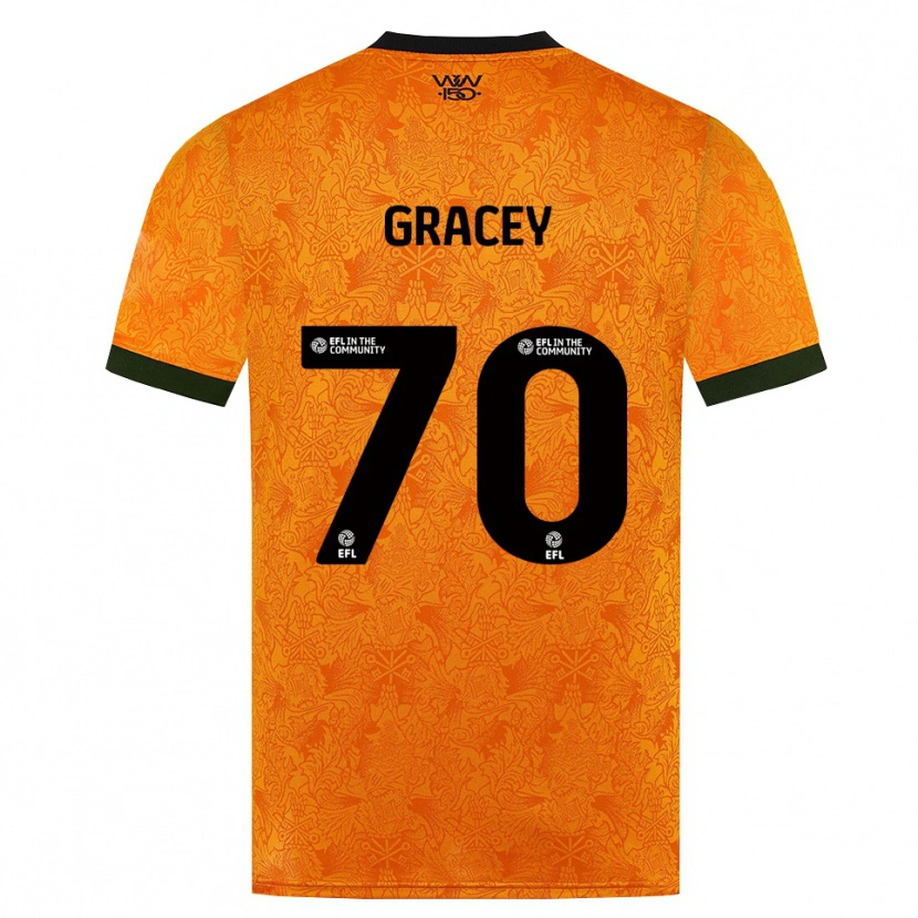 Danxen Mulher Camisola Josh Gracey #70 Laranja Preto Principal 2026/27 Camisa