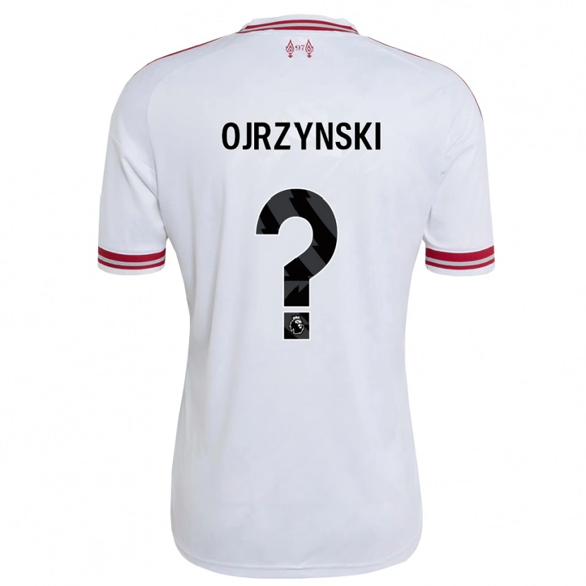 Danxen Mulher Camisola Jakub Ojrzynski #0 Vermelho Branco Alternativa 2026/27 Camisa