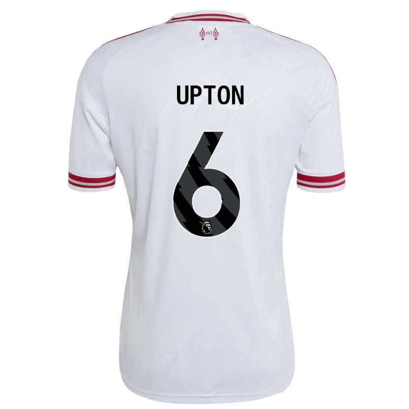 Danxen Mulher Camisola Joe Upton #6 Vermelho Branco Alternativa 2026/27 Camisa