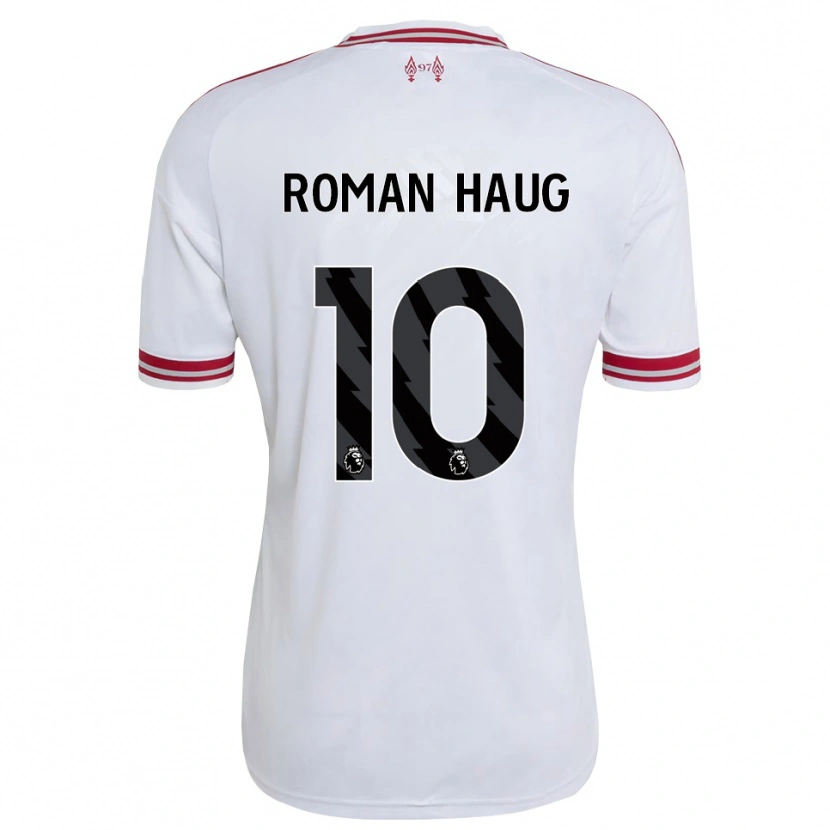 Danxen Mulher Camisola Sophie Román Haug #10 Vermelho Branco Alternativa 2026/27 Camisa