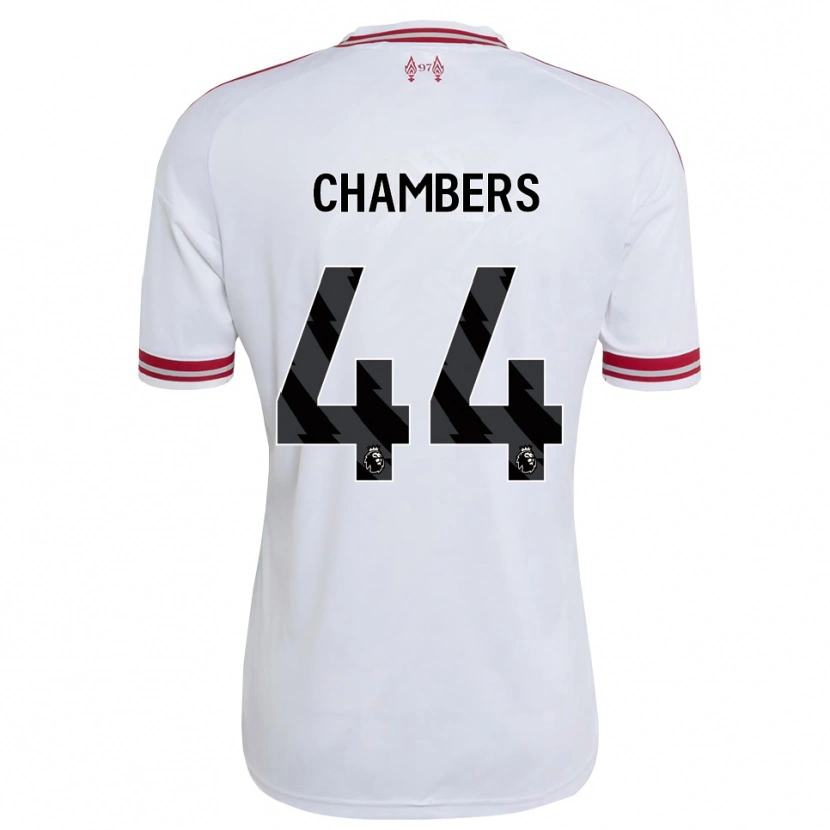 Danxen Mulher Camisola Luke Chambers #44 Vermelho Branco Alternativa 2026/27 Camisa
