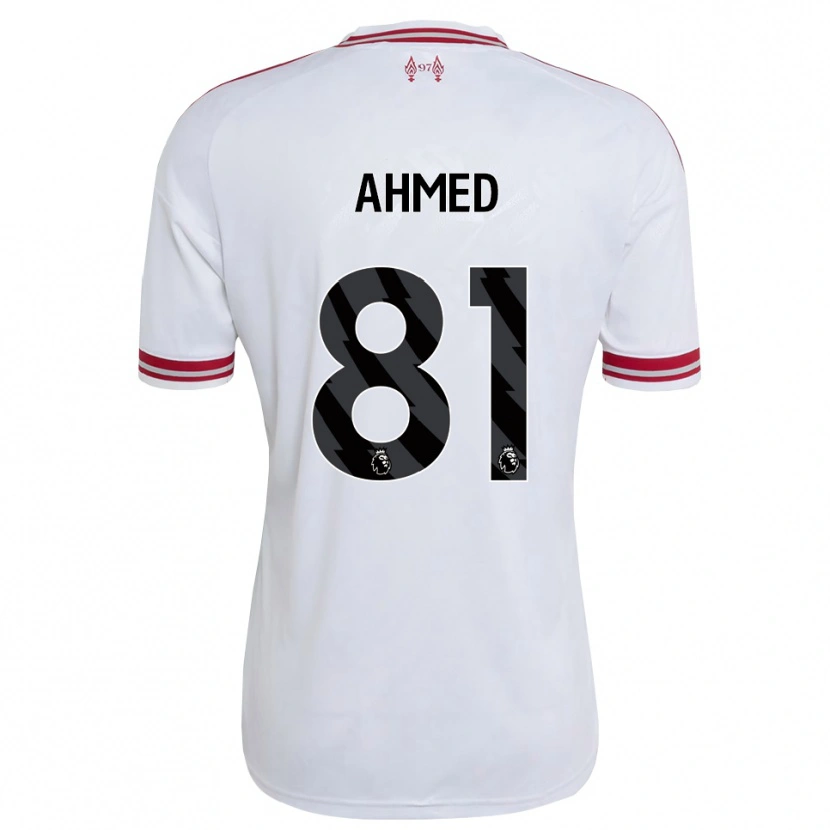 Danxen Mulher Camisola Karim Ahmed #81 Vermelho Branco Alternativa 2026/27 Camisa
