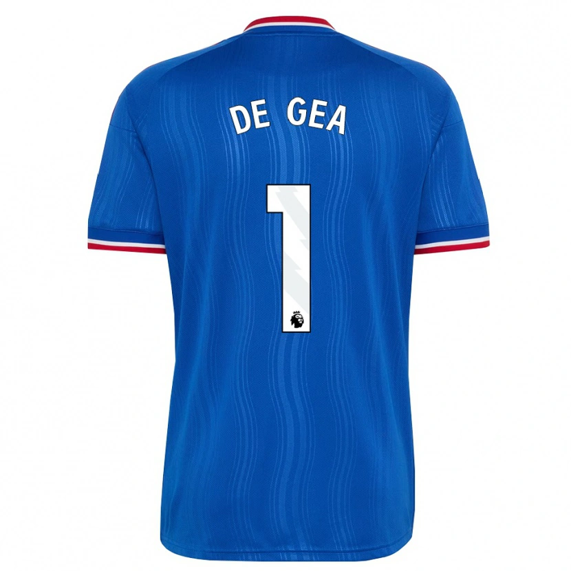 Danxen Mulher Camisola David De Gea #1 Azul Branco Vermelho Alternativa 2026/27 Camisa