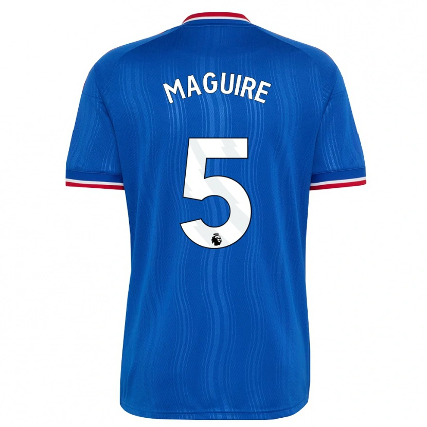 Danxen Mulher Camisola Harry Maguire #5 Azul Branco Vermelho Alternativa 2026/27 Camisa