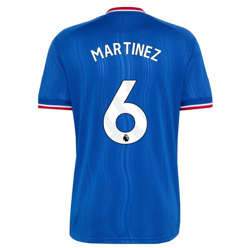 Danxen Mulher Camisola Lisandro Martínez #6 Azul Branco Vermelho Alternativa 2026/27 Camisa