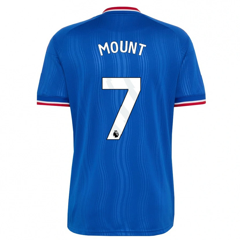 Danxen Mulher Camisola Mason Mount #7 Azul Branco Vermelho Alternativa 2026/27 Camisa