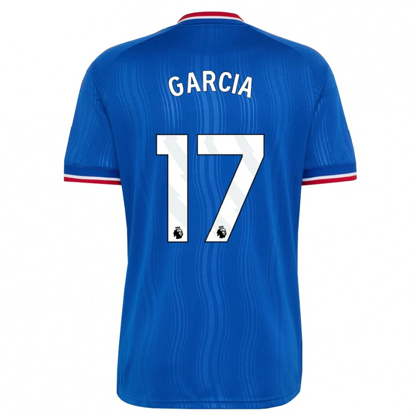 Danxen Mulher Camisola Lucia Garcia #17 Azul Branco Vermelho Alternativa 2026/27 Camisa