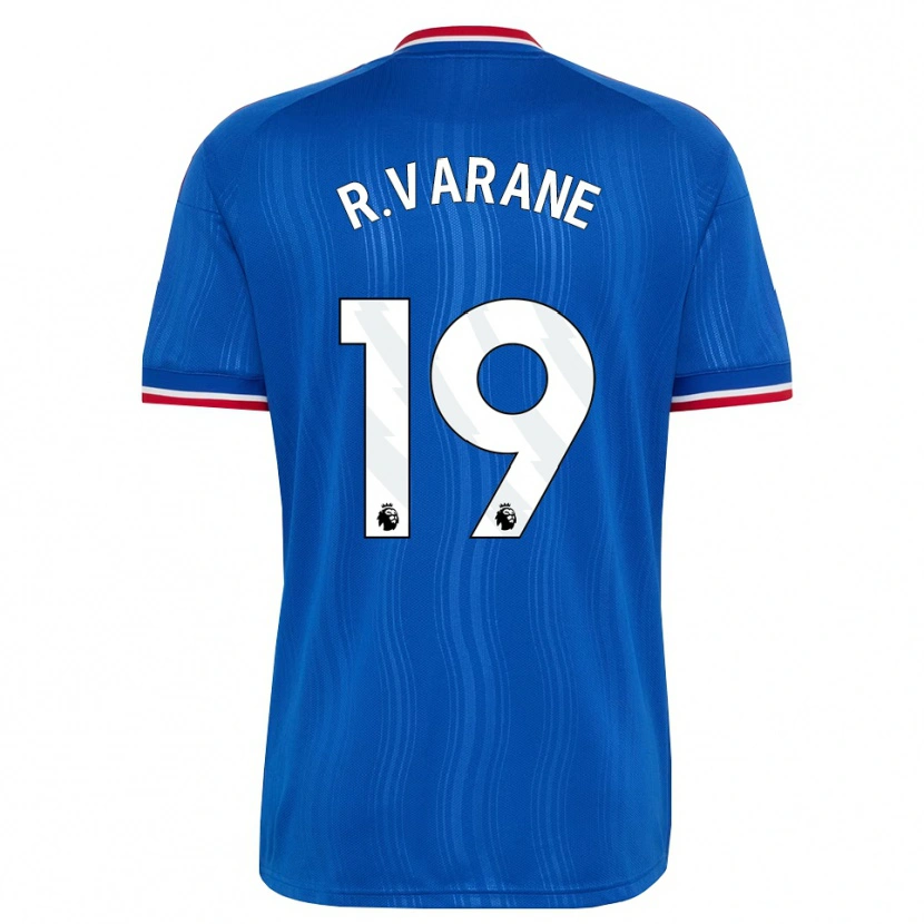 Danxen Mulher Camisola Raphael Varane #19 Azul Branco Vermelho Alternativa 2026/27 Camisa