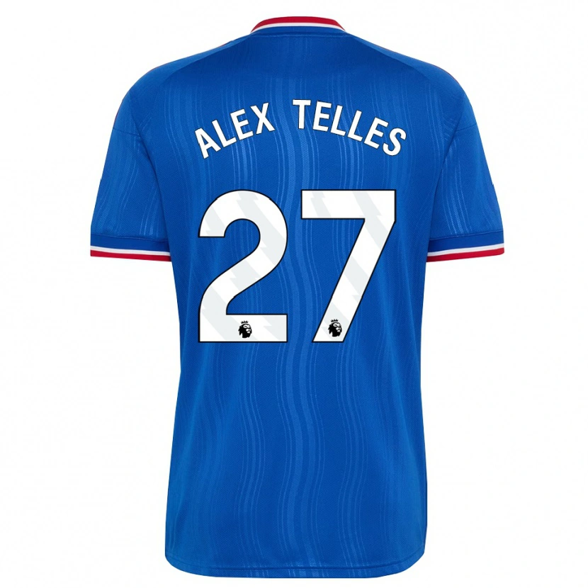 Danxen Mulher Camisola Alex Nicolao Telles #27 Azul Branco Vermelho Alternativa 2026/27 Camisa