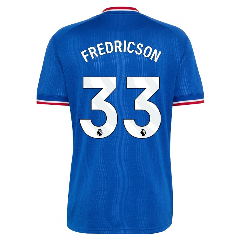 Danxen Mulher Camisola Tyler Fredricson #33 Azul Branco Vermelho Alternativa 2026/27 Camisa