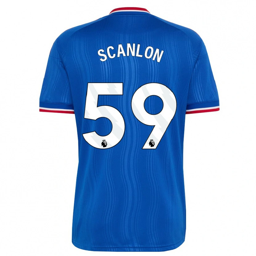 Danxen Mulher Camisola James Scanlon #59 Azul Branco Vermelho Alternativa 2026/27 Camisa