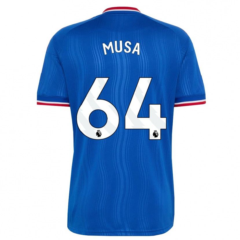 Danxen Mulher Camisola Victor Musa #64 Azul Branco Vermelho Alternativa 2026/27 Camisa
