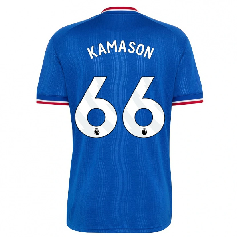 Danxen Mulher Camisola Jaydan Kamason #66 Azul Branco Vermelho Alternativa 2026/27 Camisa