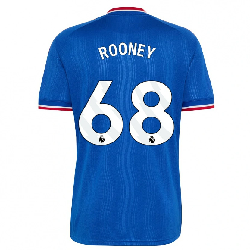 Danxen Mulher Camisola Kai Rooney #68 Azul Branco Vermelho Alternativa 2026/27 Camisa