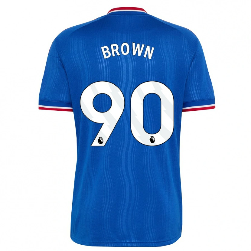 Danxen Mulher Camisola Nathaniel-Junior Brown #90 Azul Branco Vermelho Alternativa 2026/27 Camisa