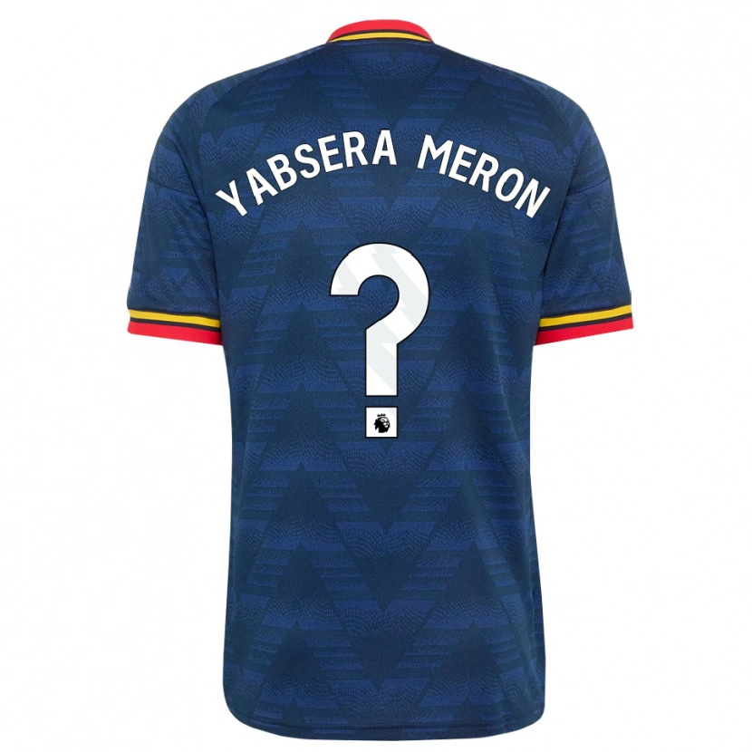 Danxen Mulher Camisola Yabsera Meron #0 Midnightblue Amarelo Vermelho Alternativa 2026/27 Camisa