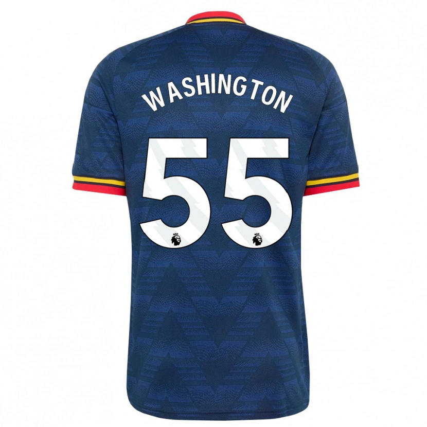 Danxen Mulher Camisola Marcell Washington #55 Midnightblue Amarelo Vermelho Alternativa 2026/27 Camisa