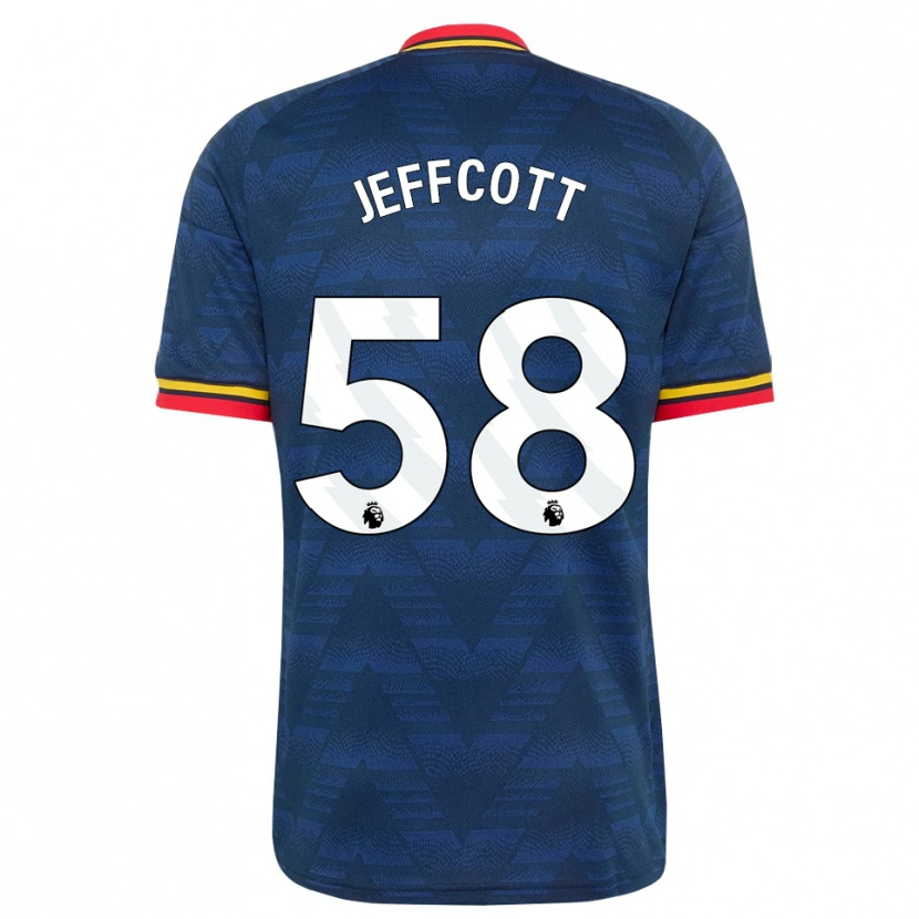 Danxen Mulher Camisola Henry Jeffcott #58 Midnightblue Amarelo Vermelho Alternativa 2026/27 Camisa