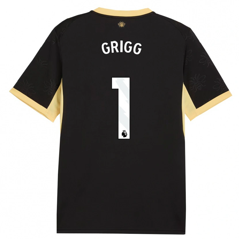 Danxen Mulher Camisola Finley Grigg #1 Preto Amarelo Alternativa 2026/27 Camisa